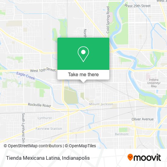 Mapa de Tienda Mexicana Latina