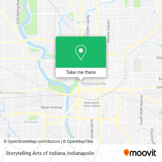 Storytelling Arts of Indiana map
