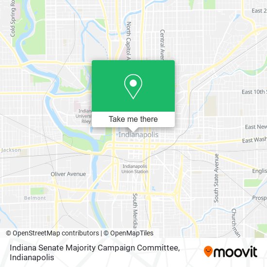 Indiana Senate Majority Campaign Committee map