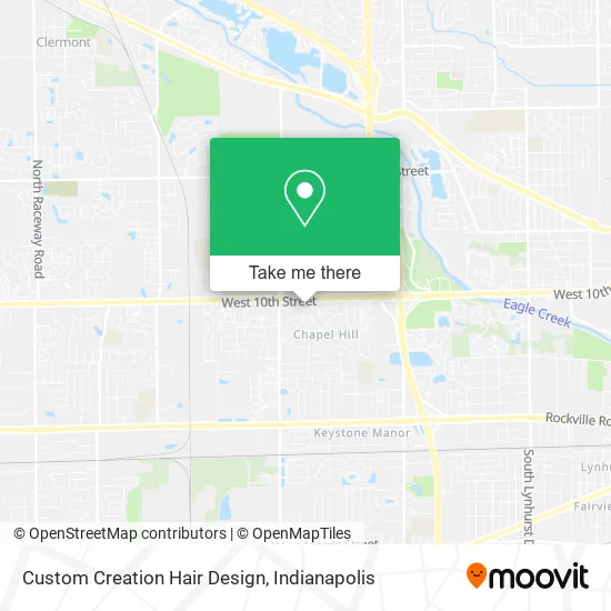 Custom Creation Hair Design map