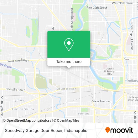 Mapa de Speedway Garage Door Repair