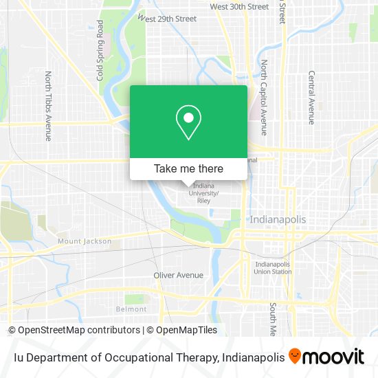 Iu Department of Occupational Therapy map