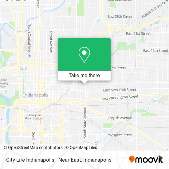 City Life Indianapolis - Near East map