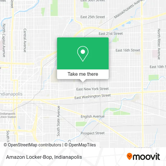 Amazon Locker-Bop map