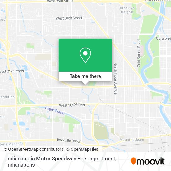 Indianapolis Motor Speedway Fire Department map