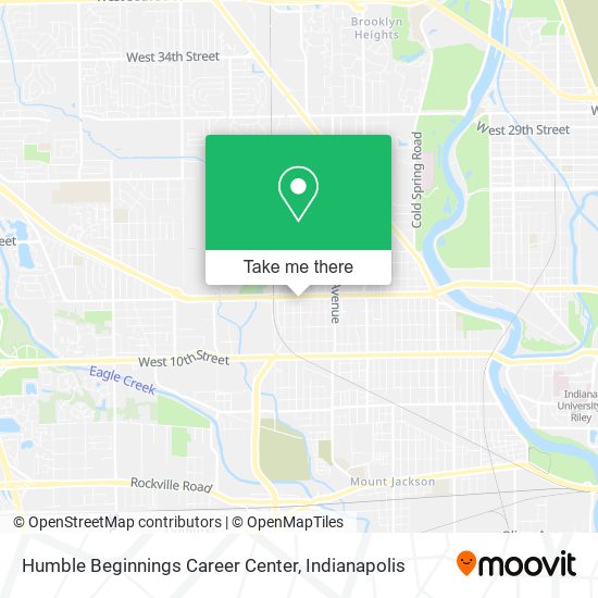 Humble Beginnings Career Center map