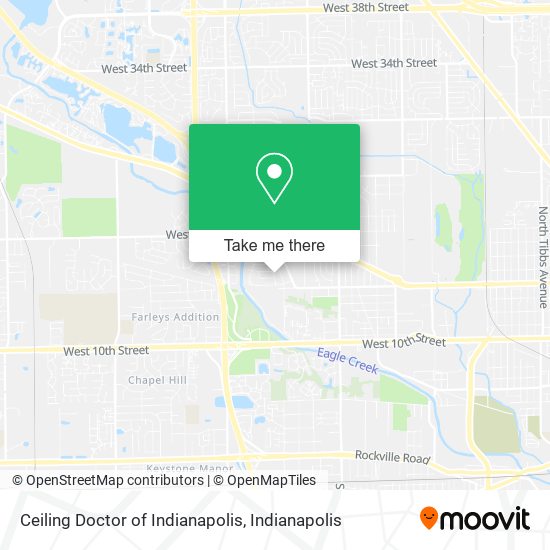Ceiling Doctor of Indianapolis map