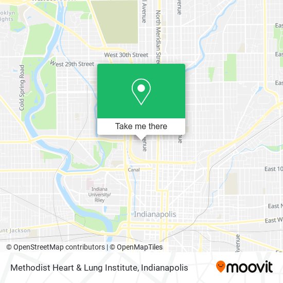 Mapa de Methodist Heart & Lung Institute