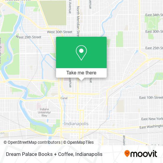 Dream Palace Books + Coffee map