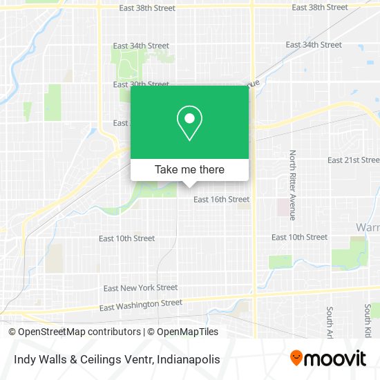 Indy Walls & Ceilings Ventr map