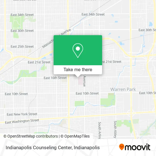 Indianapolis Counseling Center map