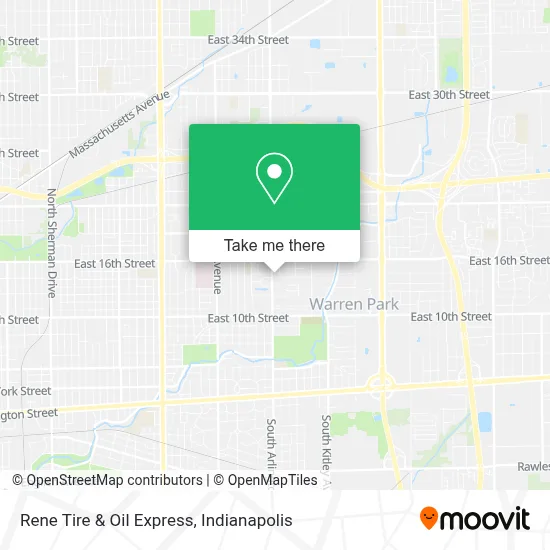 Rene Tire & Oil Express map