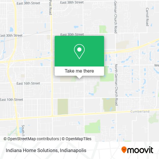 Mapa de Indiana Home Solutions