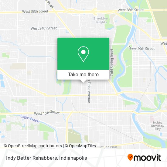 Mapa de Indy Better Rehabbers