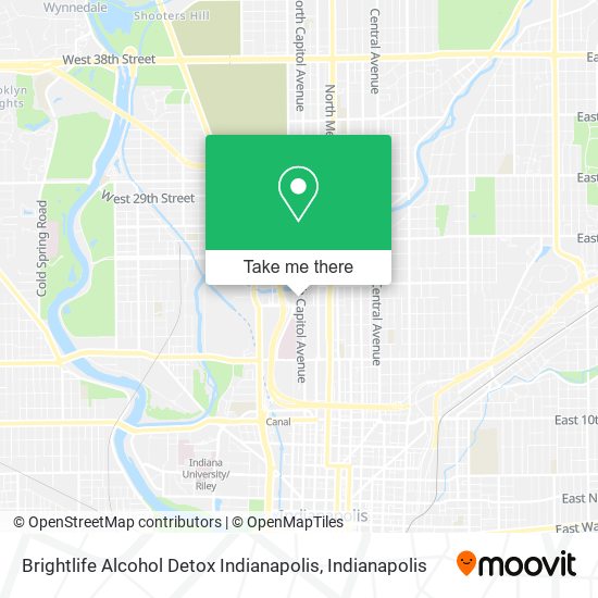 Mapa de Brightlife Alcohol Detox Indianapolis