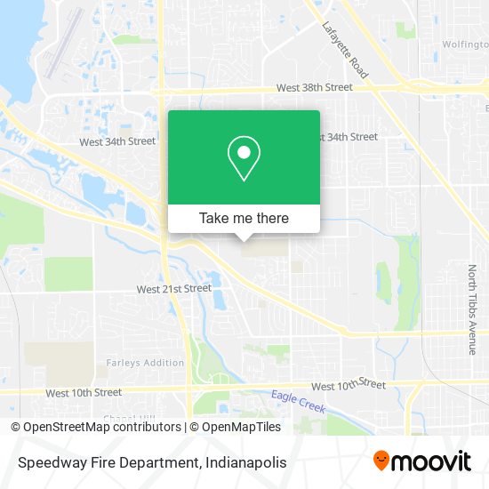 Speedway Fire Department map