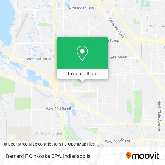 Mapa de Bernard F Cinkoske CPA