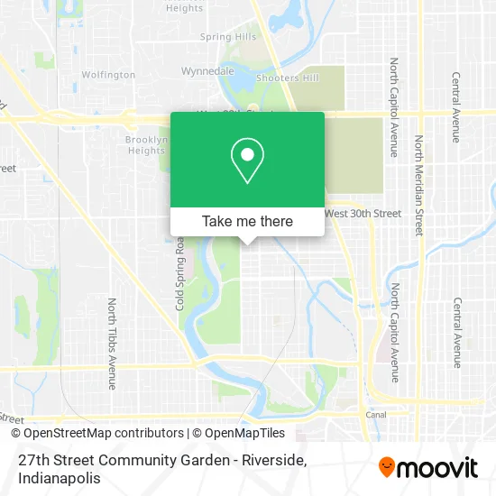 27th Street Community Garden - Riverside map