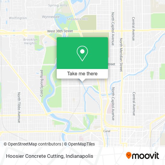 Mapa de Hoosier Concrete Cutting