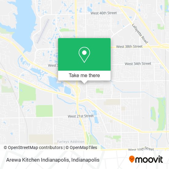 Mapa de Arewa Kitchen Indianapolis