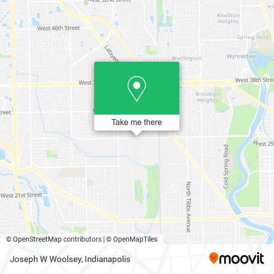 Joseph W Woolsey map