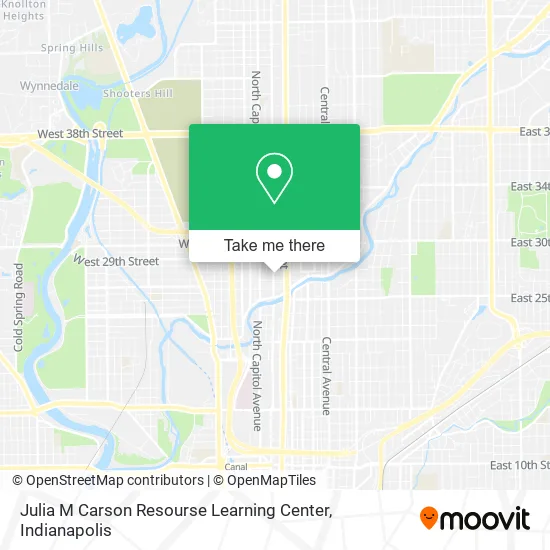 Julia M Carson Resourse Learning Center map