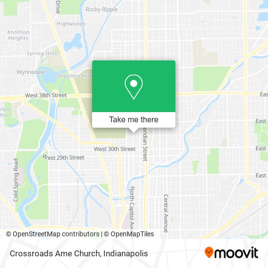 Crossroads Ame Church map