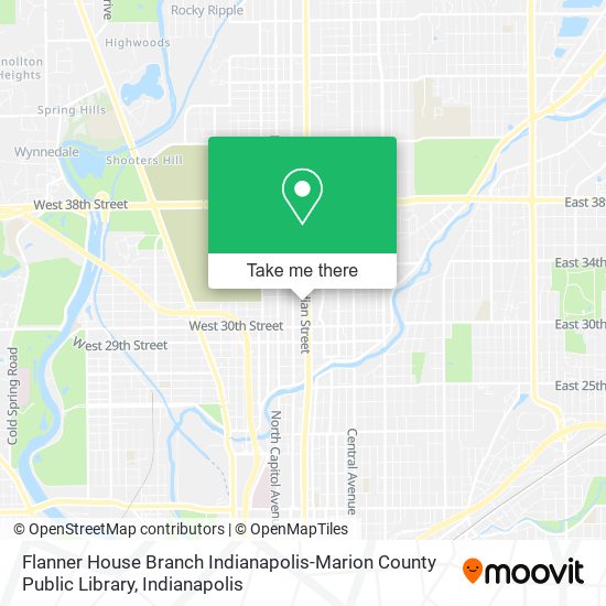 Flanner House Branch Indianapolis-Marion County Public Library map