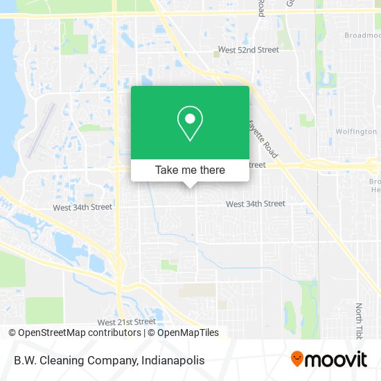 B.W. Cleaning Company map