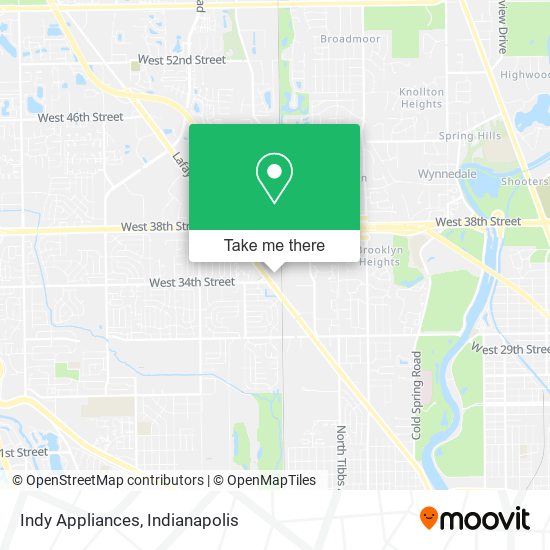 Indy Appliances map