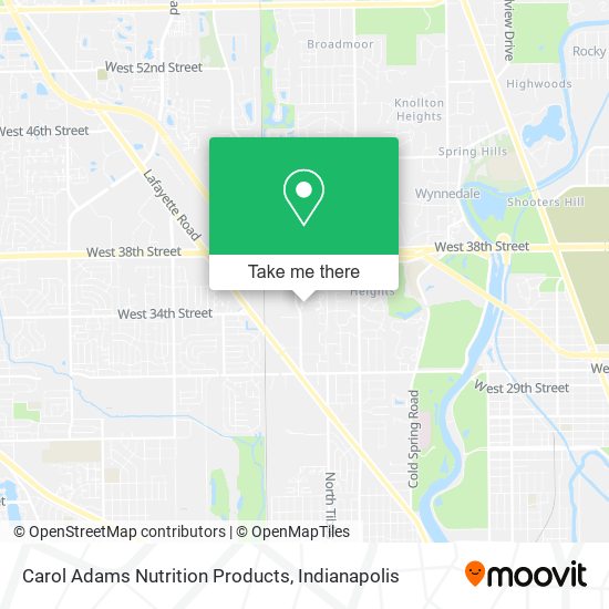 Carol Adams Nutrition Products map
