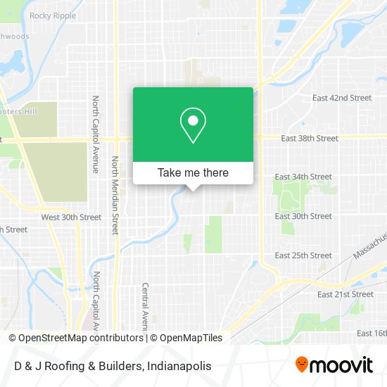 D & J Roofing & Builders map