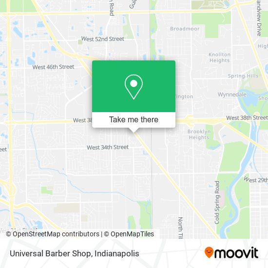 Universal Barber Shop map