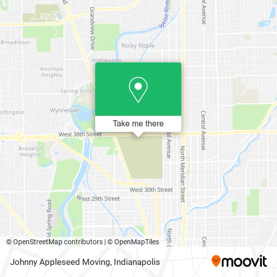 Mapa de Johnny Appleseed Moving