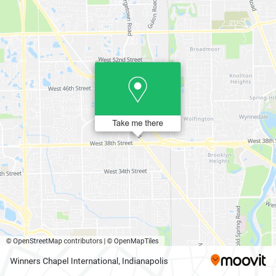 Winners Chapel International map