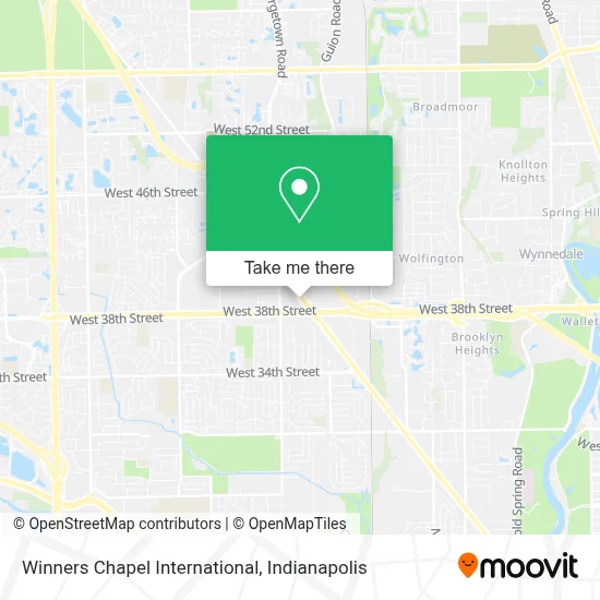 Winners Chapel International map
