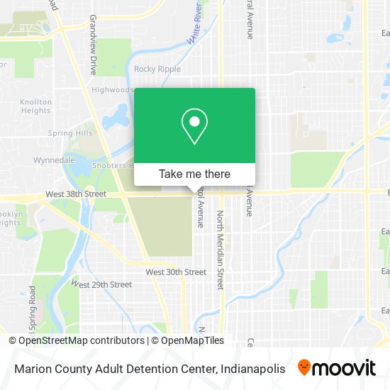 Mapa de Marion County Adult Detention Center