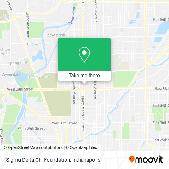 Sigma Delta Chi Foundation map