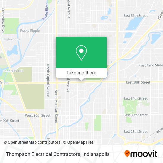 Thompson Electrical Contractors map