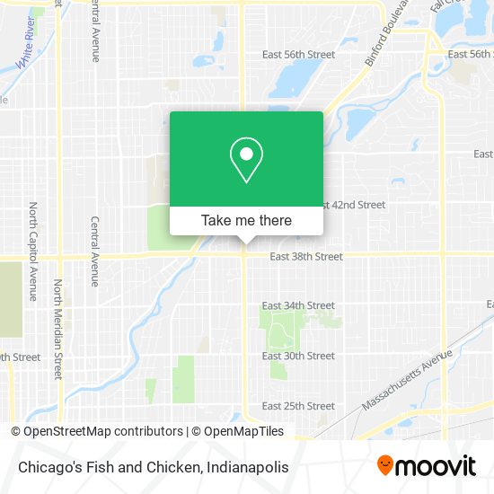 Chicago's Fish and Chicken map