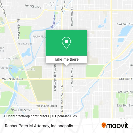 Racher Peter M Attorney map