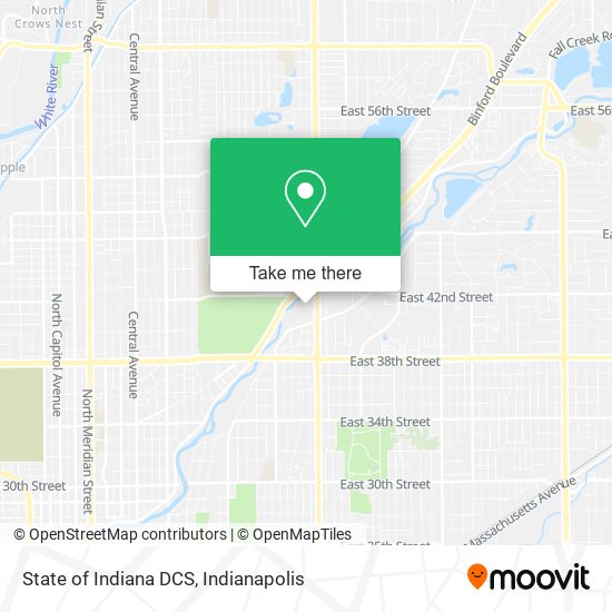 State of Indiana DCS map