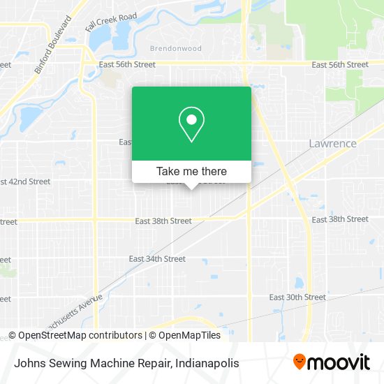 Johns Sewing Machine Repair map