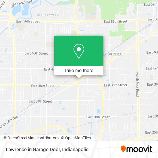 Mapa de Lawrence in Garage Door