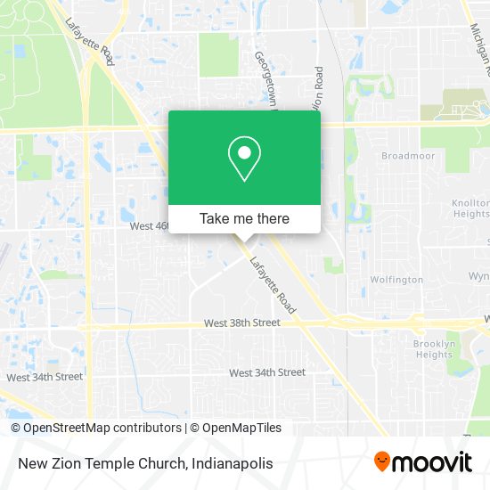 New Zion Temple Church map