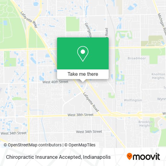 Mapa de Chiropractic Insurance Accepted