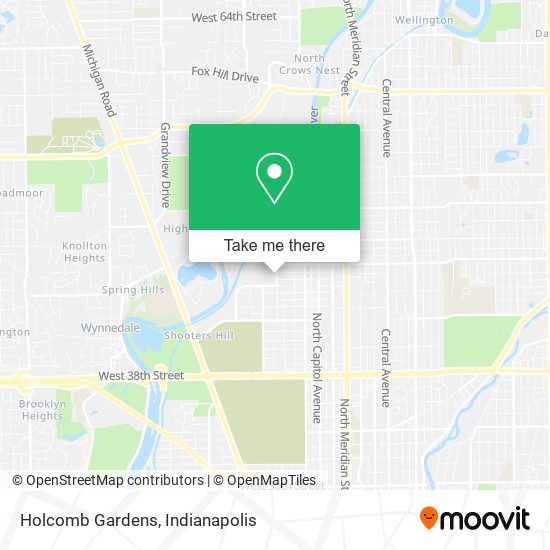 Mapa de Holcomb Gardens