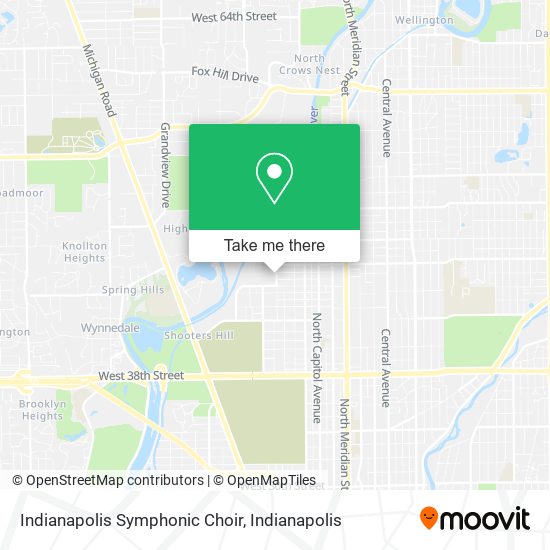 Mapa de Indianapolis Symphonic Choir