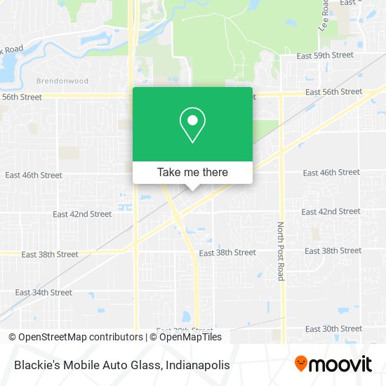 Blackie's Mobile Auto Glass map