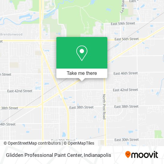 Mapa de Glidden Professional Paint Center